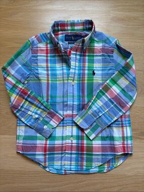 Ralph Lauren Kids Multicolor Plaid Button-Up Shirt 3/3T